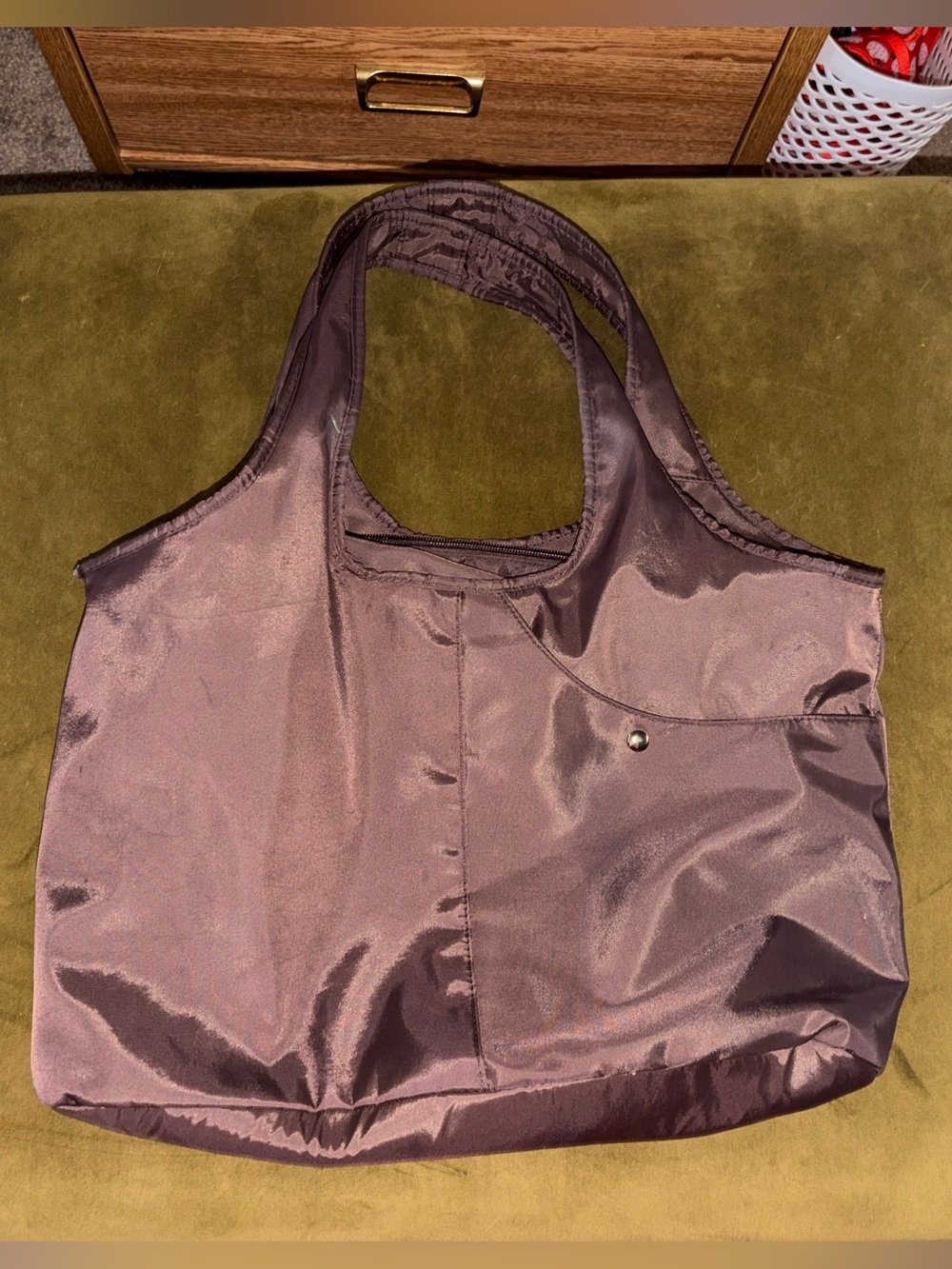 Brown Waterproof Tote Bag